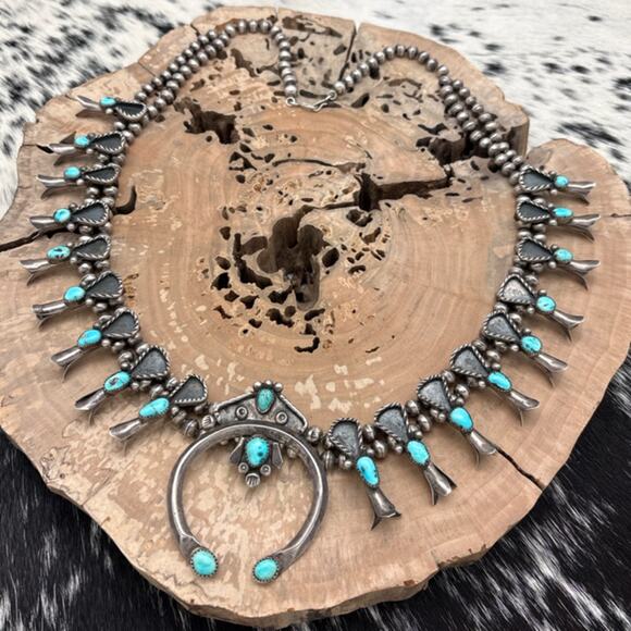 BL25020_SquashBlossom3_1024x10  1930s-1940s NAVAJO Sterling & Turquoise Squash Blossom Necklace Shadowbox Loops